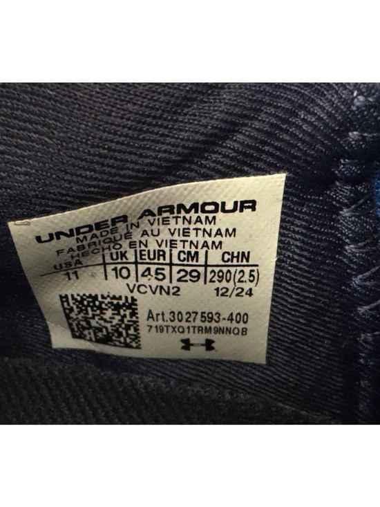 Under Armour Men\'s Hovr Phantom 4 Tech Blue Midnight Navy White US 11 EU 45